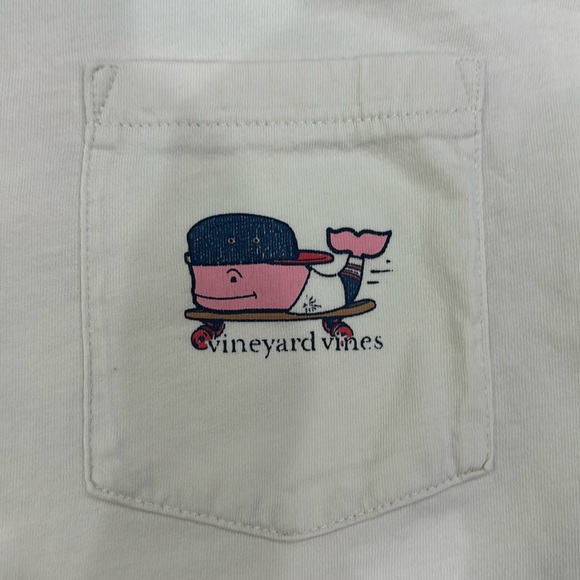 Vineyard vines. Youth size LARGE WHALE TEE SHIRT. skateboard design. Used - Picture 3 of 7